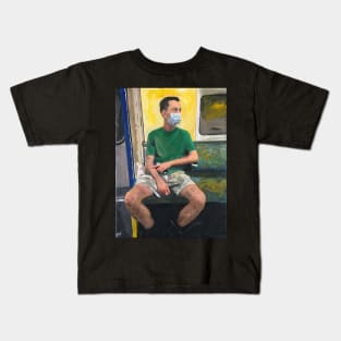 Man on Train Kids T-Shirt